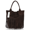 Dámská kabelka shopper bag Vittoria Gotti čokoládová VPOS9